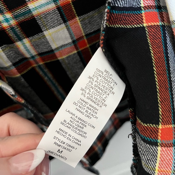 Unisex hooded flannel button up shirt - Picture 5 of 5